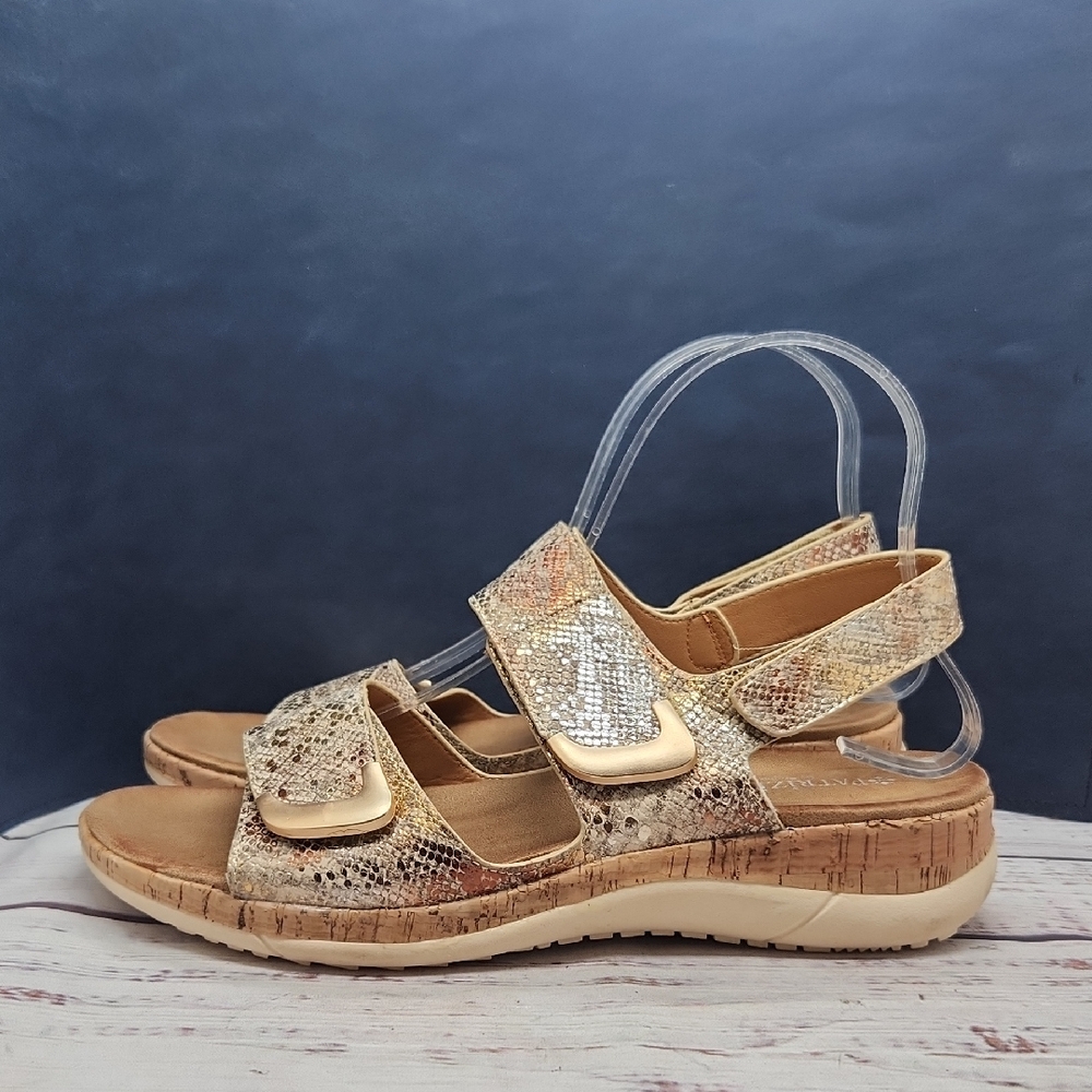 Patrizia by Spring Step Tadeo Beige Python Sandal… - image 1